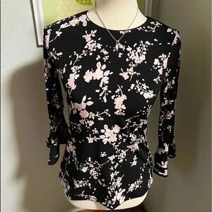 NWT Karl Lagerfeld PXS 3/4 Sleeve Print Top #8